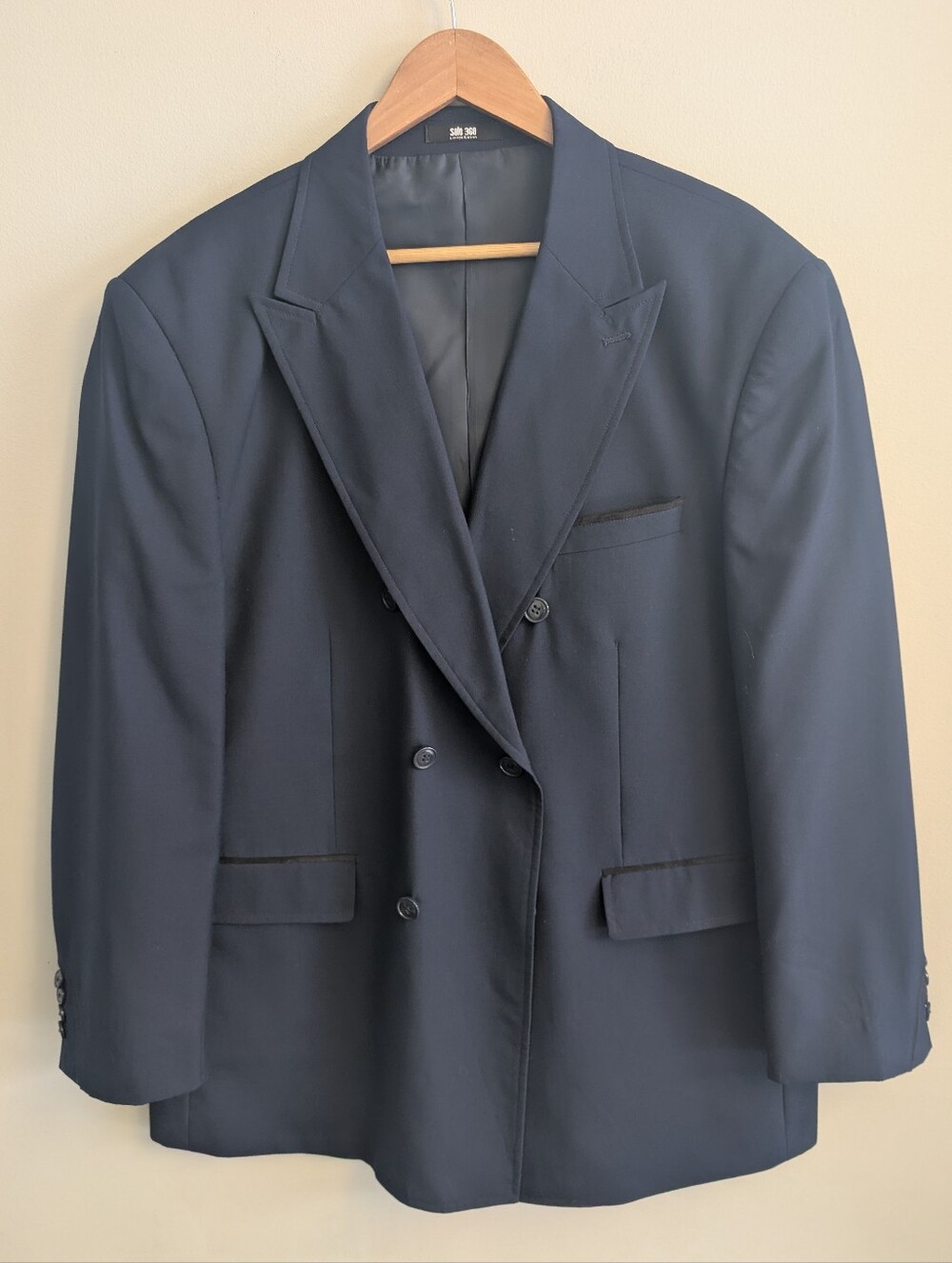 Solo 360 Dark Blue Sport Coat Blazer Size 44R